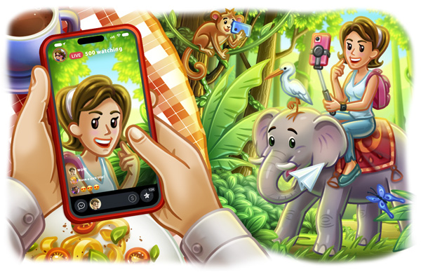 استوری‌هاهای زنده، پیام‌های تکراری، مزایده برای هدایا و موارد بیشتر